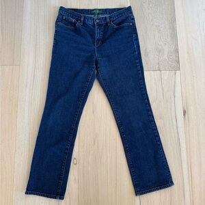 Lauren Ralph Lauren Jeans Medium Wash Straight Leg Petite Size 10P